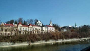 Ulice Palackého - směr Zámek Vsetín.