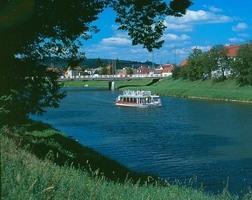 Plavba lodí v Uherském Hradišti
