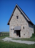 Modrá - rekonstrukce původní stavby velkomoravského kostela