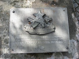 Pamětní deska 1. čs. partyzánské brigády Jana Žišky