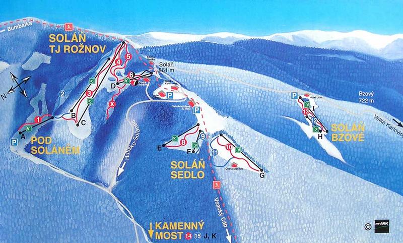 Lyžařská lokalita Soláň
