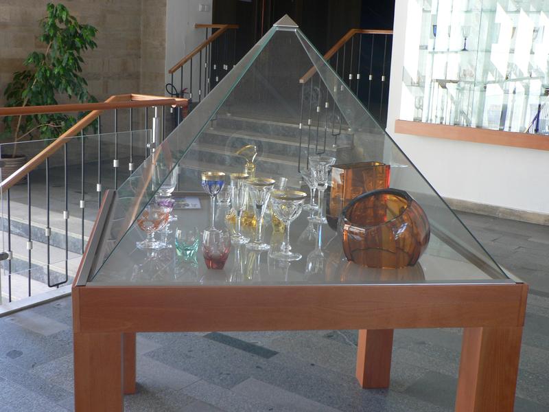 Expozice skla a sklářských výrobků